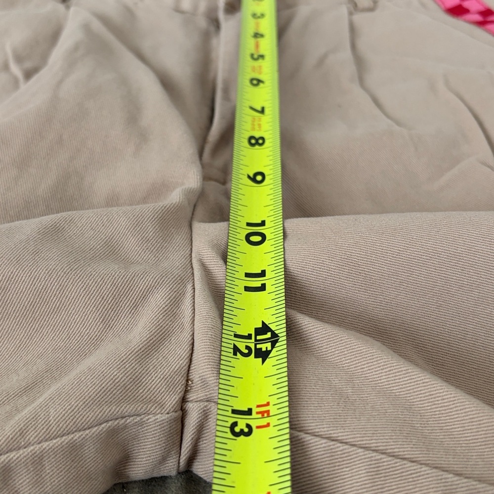 Lazy Oaf Checkered Stripe Wide Leg Khaki Track Pants Trousers size 24 - Picture 10 of 13